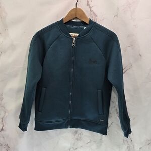 Triple Five Soul NYC Jacket Womens Small Green Bomber Vintage Active